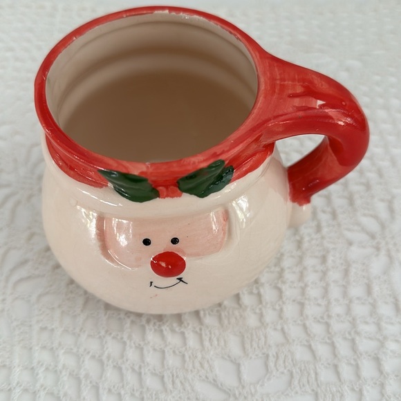 Royal Norfolk Santa Face Holiday Red White Coffee Tea Dining Mug - Picture 7 of 8